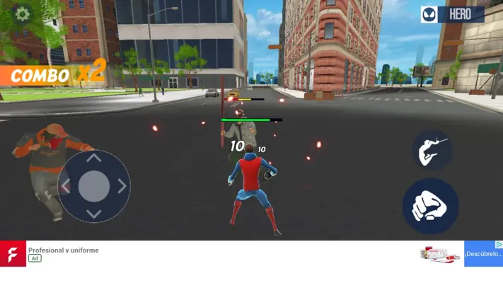 Spider Fighting Hero Game android App screenshot 2